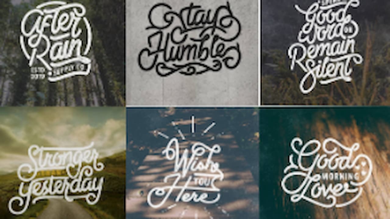 hand lettering