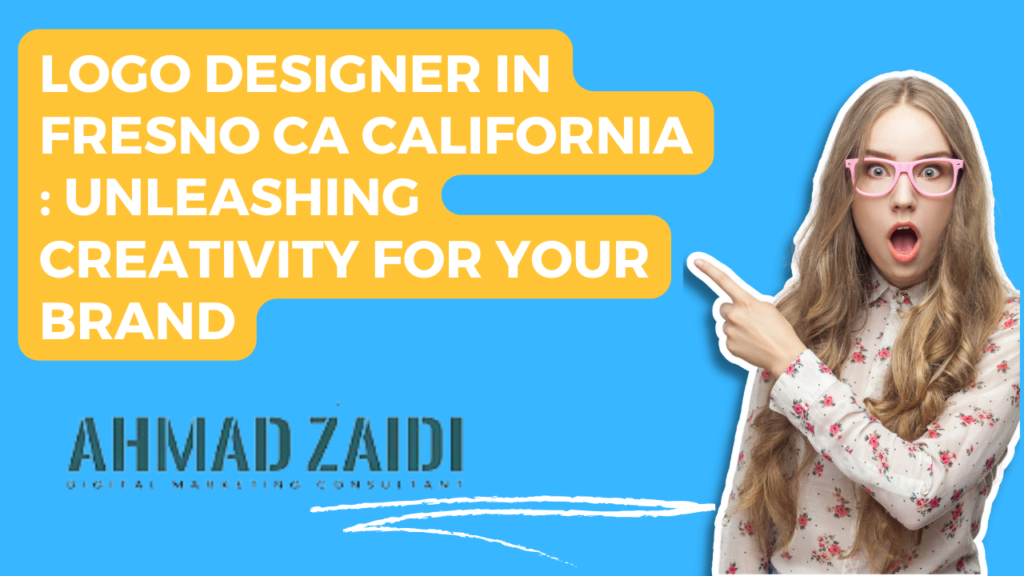The image you uploaded appears to be a promotional graphic for a logo designer based in Fresno, CA, California. The text on the graphic emphasizes “Unleashing Creativity for Your Brand” and includes the name “Ahmad Zaidi Digital Marketing Consultant.” The image seems relevant for marketing purposes, highlighting the services of a logo designer and marketing consultant.