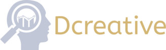 Dcreative logo featuring a modern and professional design, representing our brand's expertise in website design and digital marketing solutions.