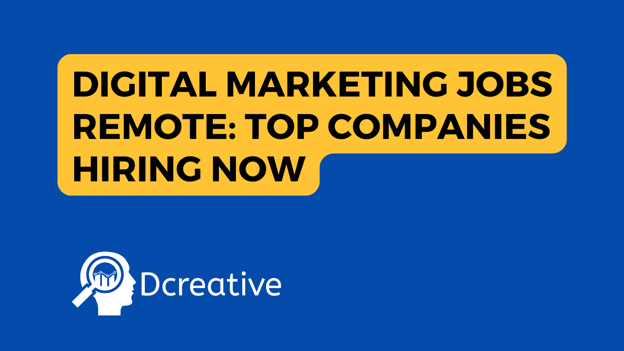 digital marketing jobs remote