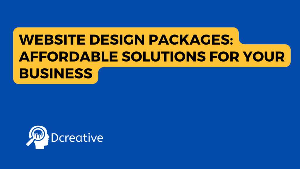 visual representation of website design packages showcasing various options for custom website creation and design services.