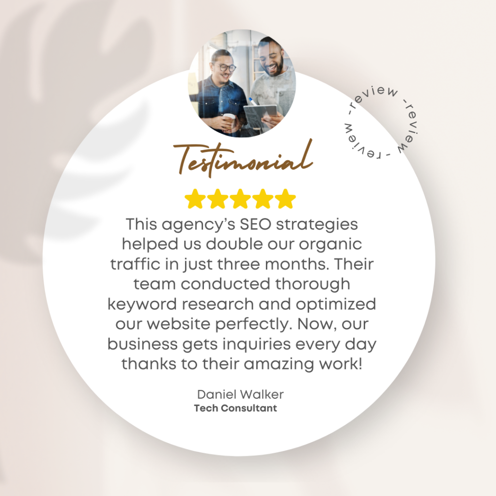 Digital marketing agency clients testimonials